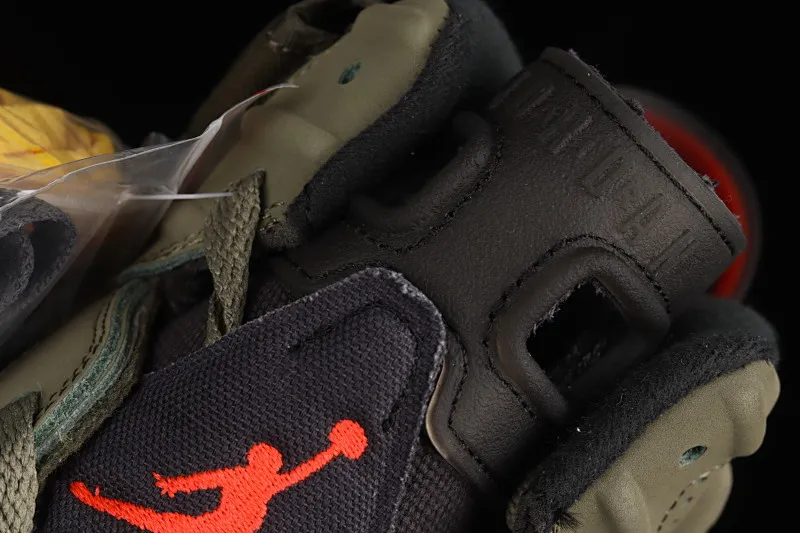 All Categories Air Jordan Jordan Series Basketball Shoes Air Jordan 6 Travis Scott x Air Jordan 6 AJ6 TS Joint Pocket Army Green Basketball Shoes CN1084-200